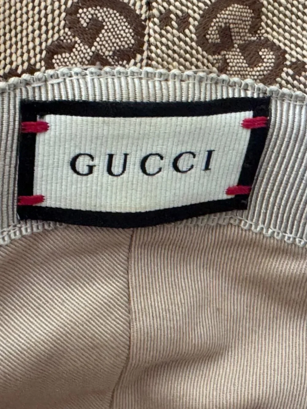 GUCCI GG Monogram Canvas Hat, sz L